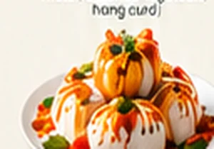 Mini Raj Kachori vegetarian catering dish