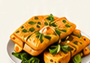 Crispy Moonglet vegetarian catering dish